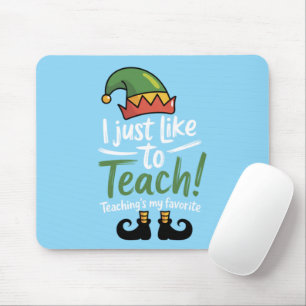 Lustiger Lehrer Weihnachten Unterrichten ist mein Mousepad