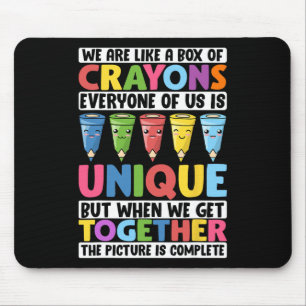 Lustiger Lehrer Wir Sind Wie Eine Schachtel Buntst Mousepad
