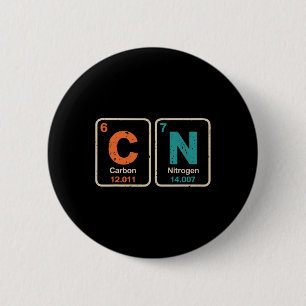 Lustiger Lehrer Wissenschaft Periodensystem Retro  Button