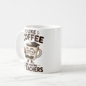 Lustiger Lehrergeschenk-Kaffeebecher für Lehrer Kaffeetasse (Vorderseite Links)