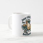 Lustiger Lemur Zu Chilliert Um Sich Zu Ärgern Mada Kaffeetasse (Vorderseite Links)