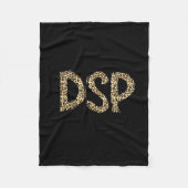 Lustiger Leopard DSP Direct Support Professional W Fleecedecke (Vorderseite)