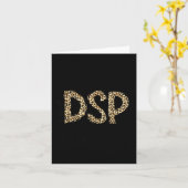 Lustiger Leopard DSP Direct Support Professional W Karte (Gelbe Blume)