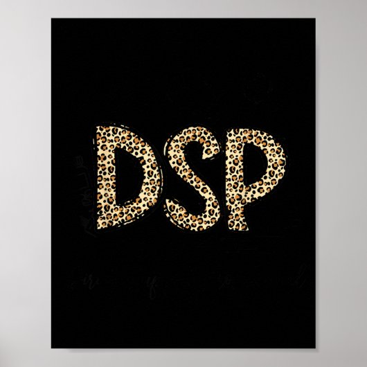 Lustiger Leopard DSP Direct Support Professional W Poster (Vorne)