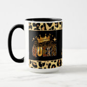 Lustiger Leopard Geburtstag Königin Sechzigster Ge Tasse (Links)