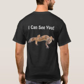 Lustiger Leopard Gecko Editierbar T-Shirt (Rückseite)
