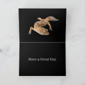 Lustiger Leopard-Gecko-Geburtstag Karte (Innenseite)
