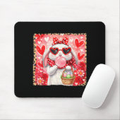 Lustiger Leopard Osterhase Brille Frohe Ostern Mousepad (Mit Mouse)