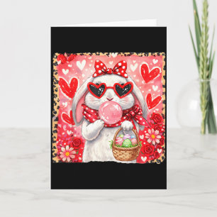 Lustiger Leopard Ostern Hase Brille Frohe Ostern Karte