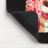 Lustiger Leopard Ostern Hase Brille Frohe Ostern Mousepad (Ecke)