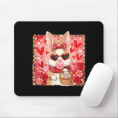 Lustiger Leopard Ostern Hase Brille Frohe Ostern Mousepad (Mit Mouse)
