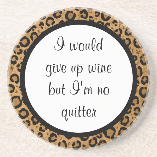 Lustiger Leopard-Untersetzer Getränkeuntersetzer (Vorne)