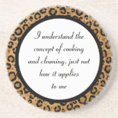 Lustiger Leopard-Untersetzer Getränkeuntersetzer (Vorne)