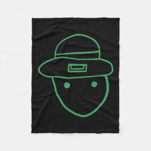 Lustiger Leprechaun Amateur-Sketch-Meme Irischer S Fleecedecke