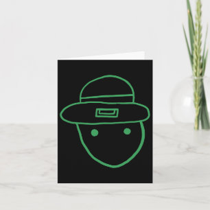 Lustiger Leprechaun Amateur-Sketch-Meme Irischer S Karte