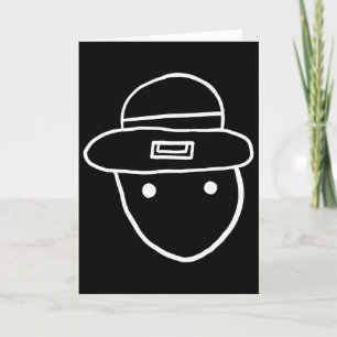 Lustiger Leprechaun Amateur-Sketch-Meme irischer S Karte