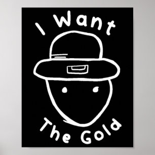 Lustiger Leprechaun Amateur-Sketch-Meme St. Patric Poster