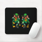 Lustiger Leprechaun-Griddy-Tanz St. Patrick's Day Mousepad (Mit Mouse)
