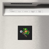 Lustiger Leprechaun Irischer Fußball St. Patrick M Magnet (In Situ (Geschirrspüler))