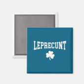 Lustiger Leprechaun irischer St. Patricks Tag Sham Magnet (Vorderseite/Rückseite)