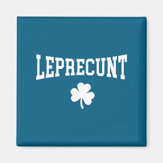 Lustiger Leprechaun irischer St. Patricks Tag Sham Magnet (Vorne)