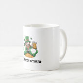 Lustiger Leprechaun Kaffeetasse (VorderseiteRechts)