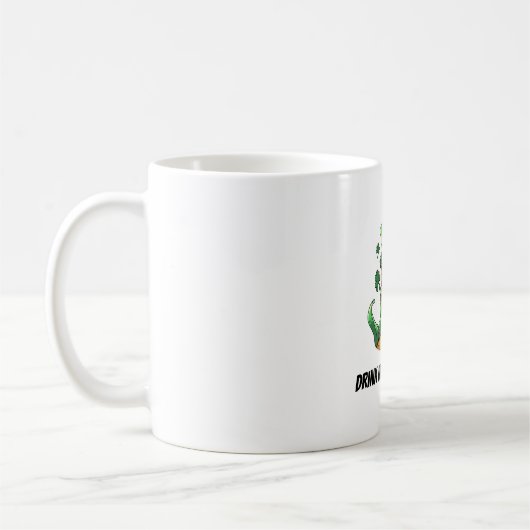 Lustiger Leprechaun Kaffeetasse (Links)
