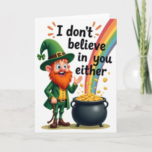 Lustiger Leprechaun, lustige irische Karte