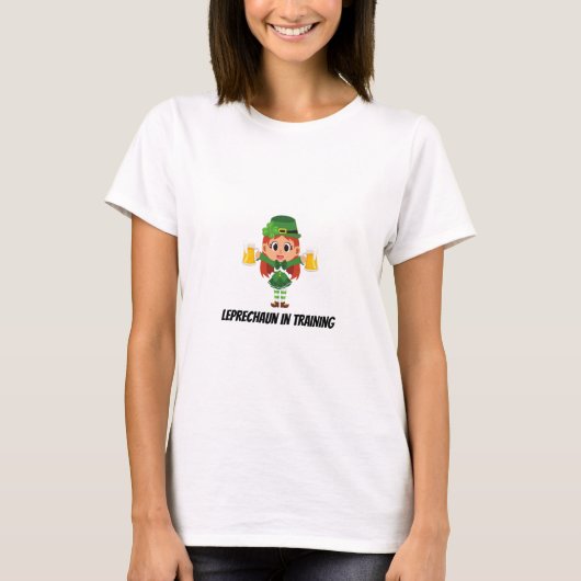 Lustiger Leprechaun T-Shirt (Vorderseite)
