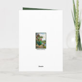 Lustiger Leprechaun zum St. Patrick's Day Karte (Rückseite)