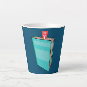 Lustiger Leselhrer Buchwurm Buchhandlung Buch Milchtasse