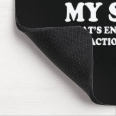 Lustiger Lesestoff, genug sarkastischer Humor Mousepad (Ecke)
