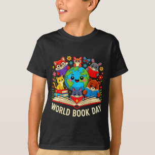 Lustiger Lesetag Buchwurm Männer Frauen Kinder T-Shirt