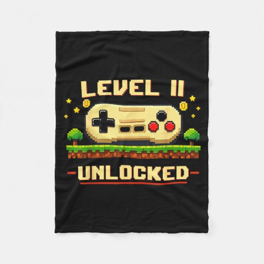 Lustiger Level 11 freigeschaltetes Videospiel 11. Fleecedecke (Vorderseite)