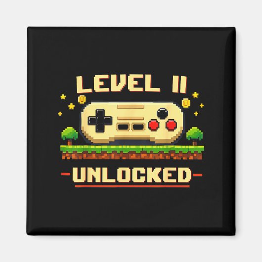 Lustiger Level 11 freigeschaltetes Videospiel 11. Magnet (Vorne)