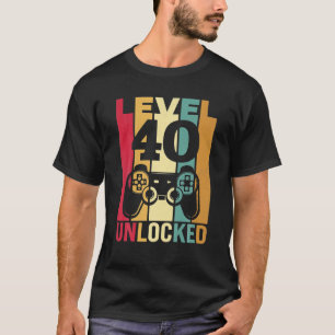 Lustiger Level 40 freigeschaltet für ihn Männer Ge T-Shirt