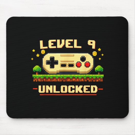 Lustiger Level 9 freigeschaltetes Videospiel 9. Ge Mousepad (Vorne)