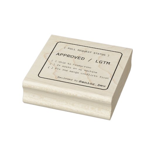 Lustiger LGTM-Code-Review-Pull-Request-Stempel Gummistempel (Stempel)