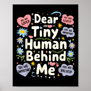 Lustiger lieber kleiner Mensch hinter mir Poster