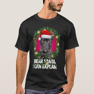 Lustiger Lieber Santa - American Pit Bull war unar T-Shirt