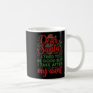 Lustiger Lieber Santa, ich habe versucht, brav zu Kaffeetasse