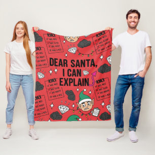 Lustiger Lieber Santa, ich kann es erklären Unarti Fleecedecke