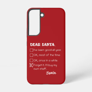 Lustiger Lieber Santa Ich War Braver Weihnachts-Ch Samsung Galaxy Hülle