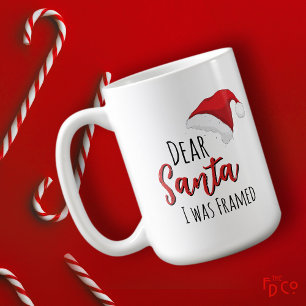 Lustiger Lieber Santa (Ich wurde reingelegt) Anpas Kaffeetasse