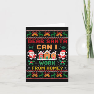 Lustiger Lieber Santa Kann ich von zu Hause aus ar Karte