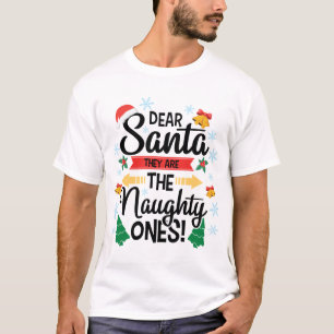 Lustiger lieber Santa sie sind die unartigen Weihn T-Shirt