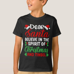 Lustiger lieber Weihnachtsmann glaube an Srit von T-Shirt