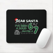 Lustiger Lieber Weihnachtsmann Ich Bin Ein Solider Mousepad (Mit Mouse)