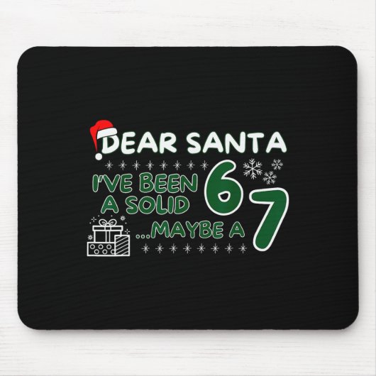 Lustiger Lieber Weihnachtsmann Ich Bin Ein Solider Mousepad (Vorne)