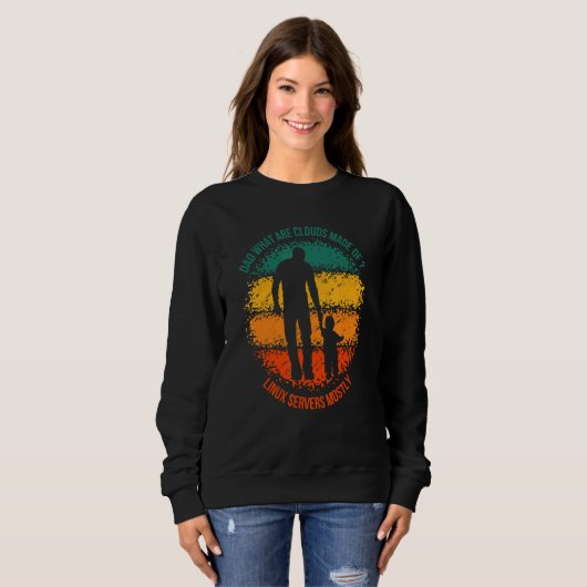Lustiger Linux-Computerprogrammierer Softwareentwi Sweatshirt (Vorne ganz)